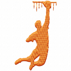Sports Silhouette Embroidery Design 4